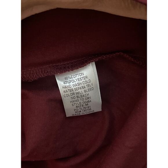 Umgee USA Maroon Blouse Flared sleeves Women’s Size L - Picture 4 of 5